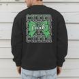 Green Sport Loud Proud Cheer Coach Dad Father's Day Men's Sweatshirt Back Print