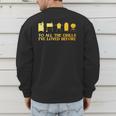 Grilling Art For Men Dad Barbecue Meat Smoking BBQ Men's Sweatshirt Back Print