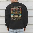 Groovy Daddy 60s Outfit 70s Themed Party Costume Dad Hippie Men's Sweatshirt Back Print