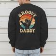 Groovy Daddy 70s Aesthetic Nostalgia 1970's Retro Groovy Dad Men's Sweatshirt Back Print