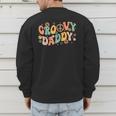 Groovy Daddy Birthday Party Peace Sign Dad 60s 70s Hippie Men's Sweatshirt Back Print Groovy Daddy Birthday Party Peace Sign Dad 60s 70s Hippie Men's Sweatshirt Back Print