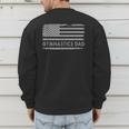 Gymnast Cheer Dad Gymnastics Dad US Flag Gymnastics Dad For Fathers Short Sleeve Small Men's Sweatshirt Back Print