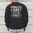 Gymnastics Dad Definition Gymnastics Father Of A Gymnast Dad Men's Sweatshirt Back Print