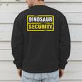 Halloween Adult Costume Dinosaur Security Dad Mom Men's Sweatshirt Back Print
