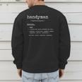 Handyman Definition Tee Dad Handyman Men's Sweatshirt Back Print