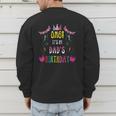 Happy Birthday Dad Men's Sweatshirt Back Print