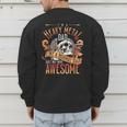 Heavy Metal Cooler Dad Punk Rock Music Lover Men's Sweatshirt Back Print