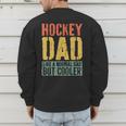 Hockey Dad Shirt Men Fathers Day Hockey Dad Men's Sweatshirt Back Print