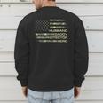 Husband Daddy Protector Hero Fathers Day Camo American Flag Men's Sweatshirt Back Print Husband Daddy Protector Hero Fathers Day Camo American Flag Men's Sweatshirt Back Print
