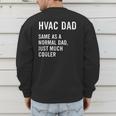 HVAC Dad Definition HVAC Technician Men's Sweatshirt Back Print