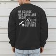 Ice Fishing Art For Men Dad Father Ice Fishing Lover Men's Sweatshirt Back Print