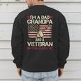 I'm a Dad Grandpa And a Veteran Nothing Scares Me Men's Sweatshirt Back Print