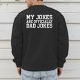 My Jokes Are Officially Dad Jokes Pregnancy Announcement Men's Sweatshirt Back Print