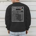 Jordanian Dad Nutrition Facts National Pride For Dad Men's Sweatshirt Back Print Jordanian Dad Nutrition Facts National Pride For Dad Men's Sweatshirt Back Print