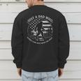 Just A Dad Who Always Came Back With The Milk Daddy Bigfoot Men's Sweatshirt Back Print