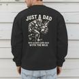 Just a Dad Who Always Came Back With The Milk Shirt Bigfoot Men's Sweatshirt Back Print