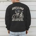 Just A Dad Who Always Came Back With The Milk Shirt Skeleton Men's Sweatshirt Back Print
