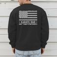 Karate Dad America US Flag Patriot Vintage Men's Sweatshirt Back Print