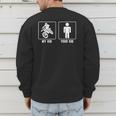 My Kid Motocross Dad Of A Motocross Rider Father Moto Dad Men's Sweatshirt Back Print
