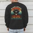 Labrador Retriever Dad Black Lab Dad Men's Sweatshirt Back Print