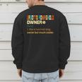 Lagotto Romagnolo Vintage Retro Dog Mom Dad Men's Sweatshirt Back Print