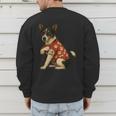 I Love Dad Tattoo Rat Terrier Dad Men's Sweatshirt Back Print
