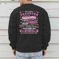 I Am a Lucky Daughter I Have Crazy Dad For Daughter Men's Sweatshirt Back Print