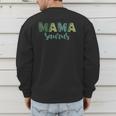 Mama Saurus Dinosaur Birthday Mom Dad Birthday Boy T-Rex Men's Sweatshirt Back Print