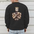 I Am Man King Powerful Dad Afro Melanin Black History Men's Sweatshirt Back Print