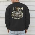 I Am Man King Powerful Dad Afro Melanin Men's Sweatshirt Back Print