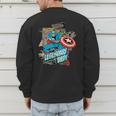 Marvel Captain America Legendary Dad Father's Day Men's Sweatshirt Back Print Marvel Captain America Legendary Dad Father's Day Men's Sweatshirt Back Print