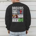 Marvel Father's Day Spider-Man Thor Hulk Dad Attributes Men's Sweatshirt Back Print