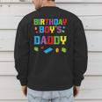 Master Builder Birthday Boy's Daddy Building Bricks Blocks Men's Sweatshirt Back Print Master Builder Birthday Boy's Daddy Building Bricks Blocks Men's Sweatshirt Back Print