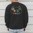 Matching Gamer Tee For Dad Mom & Kids Player 123 Men's Sweatshirt Back Print
