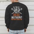 For Men Father's Day Halloween Diesel Mechanic Dad Men's Sweatshirt Back Print