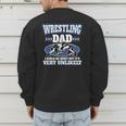For Men Freestyle Wrestling Dad Men's Sweatshirt Back Print