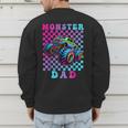 Monster Truck Dad Family Matching Shirt Truck Lovers Men's Sweatshirt Back Print