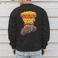 Monster Truck Dad Hot Red Graffiti Style Men's Sweatshirt Back Print Monster Truck Dad Hot Red Graffiti Style Men's Sweatshirt Back Print