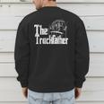 Monster Truck Jam Truckfather Dad Father UTE Pickup Men's Sweatshirt Back Print