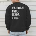 Najbolji Babo Ikad Bosnian Dad Men's Sweatshirt Back Print