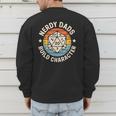 Nerdy Dads Build Character RPG Gaming Father's Day For Dad Men's Sweatshirt Back Print