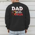 Ninja Birthday Party Dad Of The Birthday Ninja Small Men's Sweatshirt Back Print