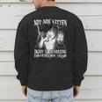 Not Now Kitten Daddy Increasing Shareholder Value Alpha Wolf Men's Sweatshirt Back Print Not Now Kitten Daddy Increasing Shareholder Value Alpha Wolf Men's Sweatshirt Back Print