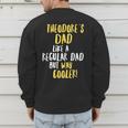 Theodore's Dad Text Men Boys Men's Sweatshirt Back Print