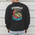 O'Fishally Retired Fishing Retirement Fisherman Dad Men's Sweatshirt Back Print