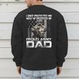 I Once Protected Him Now He Protects Me Proud Army Dad Men's Sweatshirt Back Print