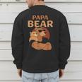 Papa Bear Bears Animal Pun Lover Dad Father Daddy Father's Men's Sweatshirt Back Print