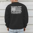 Papa Because Grandpa Is For Old Guys Dad Father Saying Men's Sweatshirt Back Print
