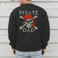 Pirate Dad Shirt Jolly Roger Crossbones Skull Halloween Men's Sweatshirt Back Print Pirate Dad Shirt Jolly Roger Crossbones Skull Halloween Men's Sweatshirt Back Print