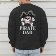 Pirate Father Pirate Dad Halloween Men's Sweatshirt Back Print